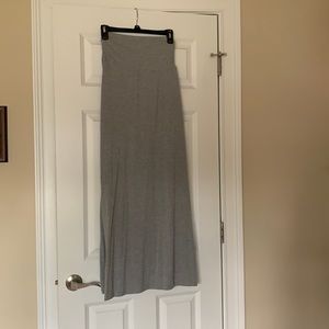 Grey maxi skirt
